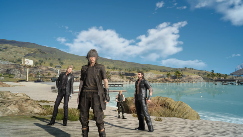 Final Fantasy XV’s main characters about to drop the hottest album of 2016.